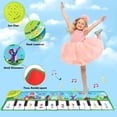 thumbnail image 7 of Allaugh Baby Piano Mat, Dinosaur Musical Piano Mat for Kids 1-5 Years Old Toddler, Floor Keyboard Music Dance Touch Playmat Toy Adjustable Volume/ Record/ Playback, 7 of 7