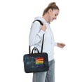 thumbnail image 6 of Lsque Rainbow Sausages On Dark Slate Pattern Laptop Bag – Portable & Slim Single-Shoulder Computer Case with Adjustable Strap, Protective, Lightweight for 13”/14”/15.6” Laptops, 6 of 8