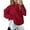 Red, variant on Women's Cable Knit Sweater Oversized Crewneck Pullover Cozy Fall Winter Fashion