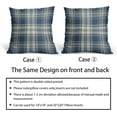 thumbnail image 6 of Blue Plaid Pillow Covers 16x16 Inch Blue and Beige Buffalo Plaid Tartan Pattern Decorative Throw Pillow Cases Set of 2 Farmhouse Holiday Cushion Cases Sofa Couch Bed Decor, EA240520002, 6 of 6
