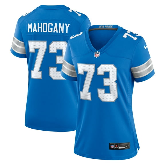 Women's Nike Christian Mahogany Blue Detroit Lions Team Game Jersey