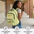 thumbnail image 6 of KUIFORTI Clover Capybara Kids School Backpack for Students Elementary School Versatile Bookbag with Multiple Storage Pockets Girls 8-14 Years Backpacks 17 Inch, 6 of 7