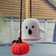 thumbnail image 1 of HUGFEGWE Rear View Mirror Hanging Accessories Handmade Little Ghost and Pumpkin Car Ornament U2536-26093, 1 of 7