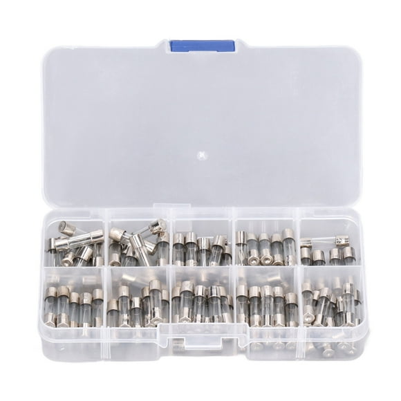 Fuse Kit,100Pcs Glass Fuse Tube Glass Fuse Tube Glass Fuse Ultimate Reliability