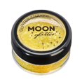 thumbnail image 1 of Agitadores de purpurina holográfica de Moon Glitter - Brillo cosmético para rostro, cuerpo, uñas, cabello y labios - 0,17 oz - Amarillo, 1 of 5