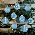 thumbnail image 6 of KOYPTL 9 Pcs Delicated Christmas Balls Ornaments Set 3.14 Inch Painted Christmas Tree Ornaments Plastic Shatterproof Xmas Hanging Ornaments Christmas Decorations for Xmas Tree Home Decor Blue, 6 of 7