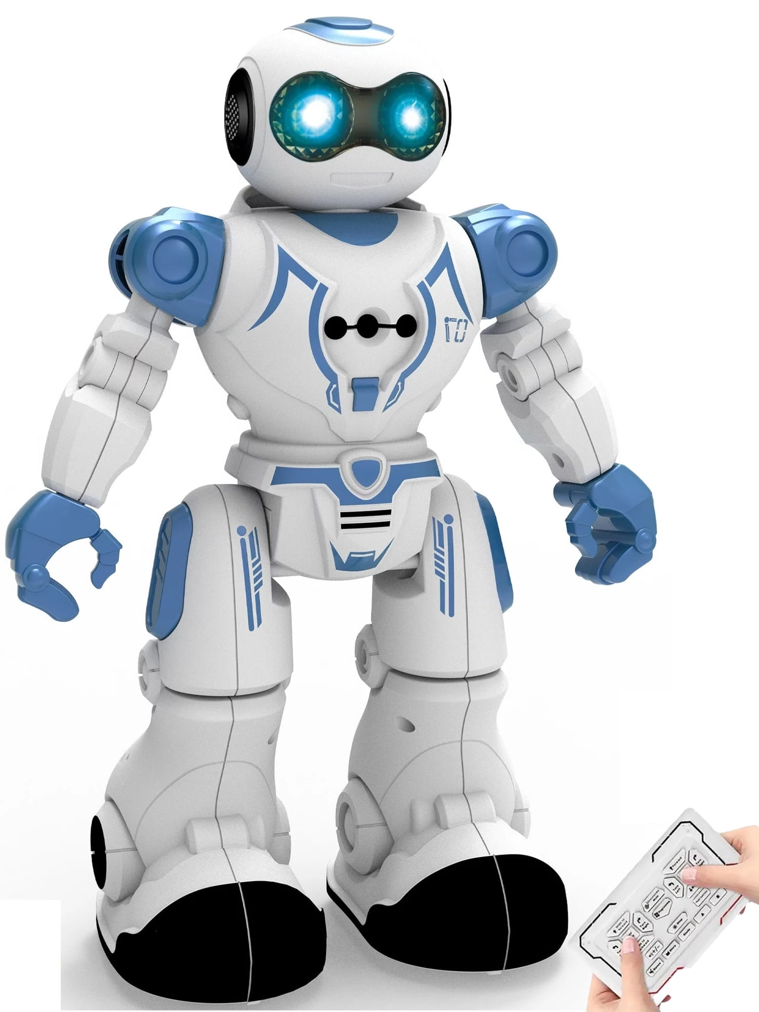 Babyltrl Kid Remote Control Intelligent Robot,Walking Singing Dancing Educational Toy,Smart Robot Toy for Boys Girls Kids Gifts,Ages 3 4 5 6 7 and up,Blue