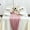 Dirty pink, variant on Chiffon table Runner Solid Colorful Luxury Rustic Boho Droop For Wedding Baby shower Easter Decoration Valentine Home Decorate