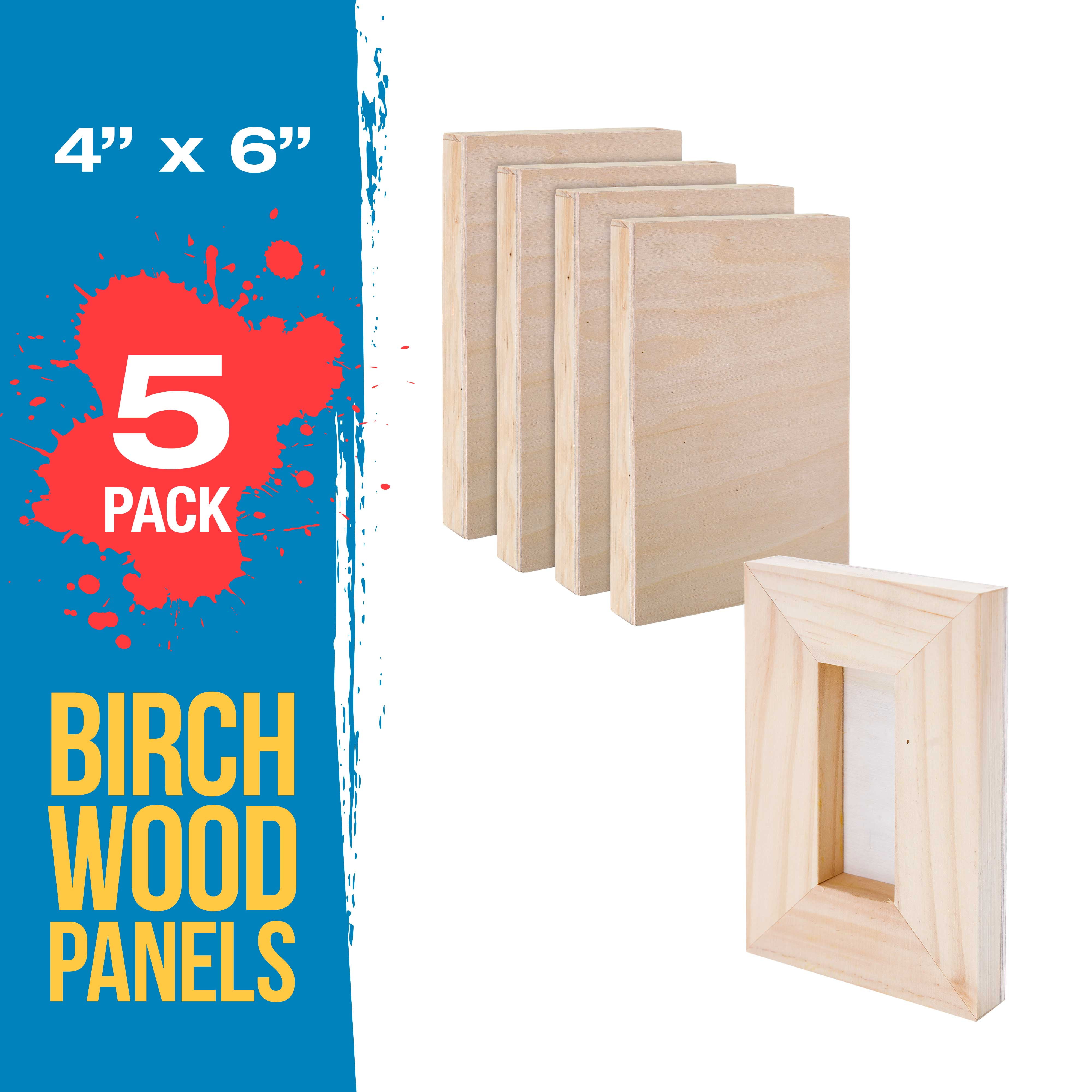 12 X 24 Birch Wood Panel Boards, Studio 3/4 Deep Cradle 2 Pack — TCP  Global