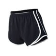 thumbnail image 2 of Boxercraft B79103017 3.5 in. Womens Velocity Running Shorts, Black, White & Black - 2XL, 2 of 5