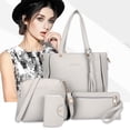 thumbnail image 3 of Bolsa 4 unids/set de hombro de compras correa ajustable PU dinero billetera mujeres para regalos Tmvgtek Para Estrenar, 3 of 8