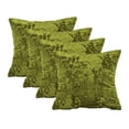 thumbnail image 3 of Home Soft Things Crushed Velvet 4 Piece Throw Pillow Cover Set - Avocado - 20" x 20", 3 of 8