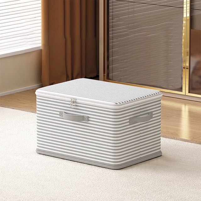 Naittoop Clothes Storage Bag Wardrobe Sorting Storage Box Portable Storage Bag Winter Cup Storage Box Indoor