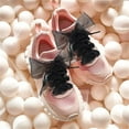thumbnail image 2 of HYG 2 Pairs Black Ribbon Shoe Laces Fashion Glitter Shoelaces Flat Snow Yarn Shoelace Elastic Organza Shoe Strings for Girl Women Sneakers Boots, 2 of 6