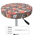 thumbnail image 2 of Goofa Foxes Printed Stool Covers Round, Waterproof Round Bar Stool Covers Anti-Slip Round Bar Stool Seat Cover with Elastic Bands Durable -13 inch, 2 of 7