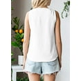 thumbnail image 4 of Asyoly Womens Tops Summer Solid Basic Tank Top Casual Sleeveless V Neck Tank Shirts for women, 4 of 5