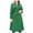 Green, variant on Pimfylm Women's Notch Lapel Double Belted Long Outwear Winter Coat Green, M