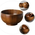 thumbnail image 5 of WRISTBIQUE Wooden Salad Bowl Large Serving Bowl Set Dessert Container Storage Holder For Family Gatherings, 5 of 10