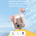 thumbnail image 6 of Matoen Wireless Bluetooth 5.3 Light-Weight in Ear Headphones Built-in Microphone Immersive Sound Headset with Charging Case Pink, 6 of 9