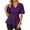 Purple, variant on Fancy tops for women Top With Glitter Mesh And Flutter Sleeves For A Casual And Comfortable Daily Wear
