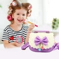 thumbnail image 4 of Little Girls Cross-Body Purses For Kids Toddler Mini Cute Princess Handbags-Purple, 4 of 5