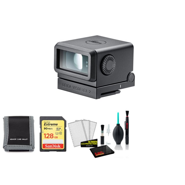 Leica Visoflex 2 Electronic Viewfinder for M11 Camera (24028) Bundle with 128GB Memory Card