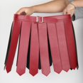 thumbnail image 6 of Roman Skirt Nightclub Skirt Length 38cm Pu Leather Roman ostu red, 6 of 9