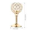 thumbnail image 3 of GOOHOCHY Candelabro de cristal para mesa de comedor, candelabro de estilo europeo para boda, candelero para lamparilla, 3 of 8