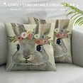 thumbnail image 3 of Awypu Easter Pillow Covers Grey and Pillow Cases Happy Easter Spring Decorations Linen Cushion Covers for Home Sofa Couch Patio Porch, 3 of 5