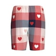 thumbnail image 2 of Lsque Heart Plaid Mens Sleep Pajama Shorts,Short Pajama Pants, Cotton Ultra-Soft Knit-4X-Large, 2 of 9