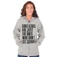 thumbnail image 4 of Good Girls Dont Get Caught Sassy Zip Hoodie Sweatshirt Women Brisco Brands X, 4 of 6