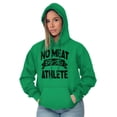 thumbnail image 4 of No Meat This Athlete Vegetarian Funny Hoodie Sweatshirt Women Men Brisco Brands M, 4 of 5