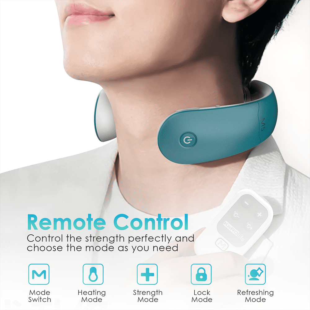 Intelligent Neck Massager with 4 Heating Pads, Electric Neck Massage Device  with Heat for Neck Pain …See more Intelligent Neck Massager with 4 Heating