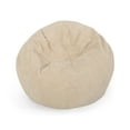 thumbnail image 3 of GDF Studio Germaine Modern Corduroy 3 Foot Beanbag, Ivory, 3 of 6