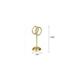 thumbnail image 2 of J&V TEXTILES Steel Towel Rack Holder Stand with 2 Hanging Rings for Bathroom Vanity Countertops - Space Saving Hand Towel Holder Aged Brass, 2 of 4