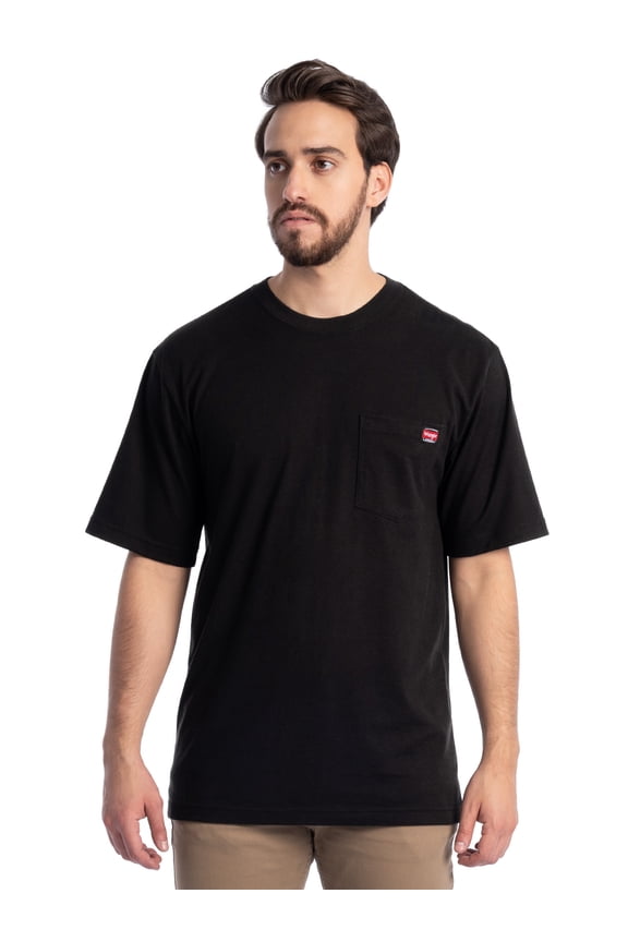 Workwear Men's Short Sleeve Pocket T-Shirt, Sizes S-5XL and LT-4XLT (Men's, Big Men's, Tall Men's)