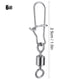 thumbnail image 1 of 50 unids Barril Giratorio Ecomeon Pesca Giratorio con Coastlock Snap Conector Pin 2# 4# 5# 6# 8#, 1 of 5