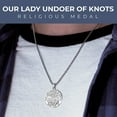 thumbnail image 2 of Picturesongold.Com Our Lady Undoer of Knots Religious Medal Necklace Pendants - 2/3 inch Size of Dime, Sterling Silver, 2 of 5