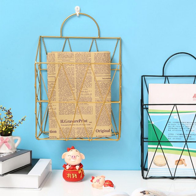 Cesta de almacenamiento, cesta de almacenamiento de pared multiusos para el hogar, organizador, estante para libros y archivos, materiales ecológicos