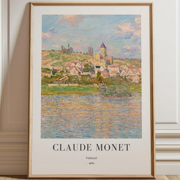 Claude Monet - Vetheuil 1879 Wall Art - Vintage Wall Art - Landscape Painting - Giclee Print Wall Art, Modern Wall Decor, 8x12 UNFRAMED