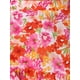 thumbnail image 5 of Faldas Midi Florales INSPIRE CHIC para Mujeres, Falda con Dobladillo Irregular y Cintura Elástica, L Rosa, 5 of 6