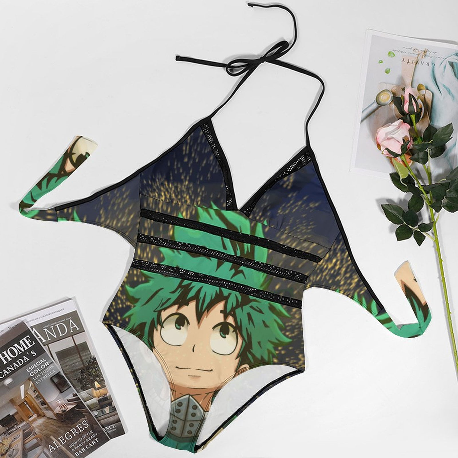 Anime Game Hyuga Hinata Shippuden Costume Cosplay Costume da bagno Sexy vestito parrucca Bikini donne costumi da bagno abiti Halloween Carnival Suit