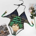 thumbnail image 4 of Anime My Hero Academia Women's Swimwear Strap One Piece Backless Tummy Control V Neck Swimsuit Summer Beach Vacation Bathing Suit, 4 of 7