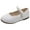 White, variant on Wuxian Childrens Sandals Cute Dress Shoes With Pearl Decoration Mary Jane Ballerina Flats Comfortable School Party Weeding Princess Footwear,Black,2-2.5 Years