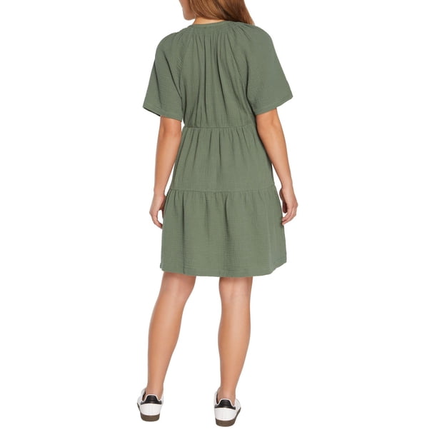 GAP Women’s Pocket T-Shirt Dress – Casual Cotton Shift Dress, Short Sleeve, Crewneck, Machine Wash