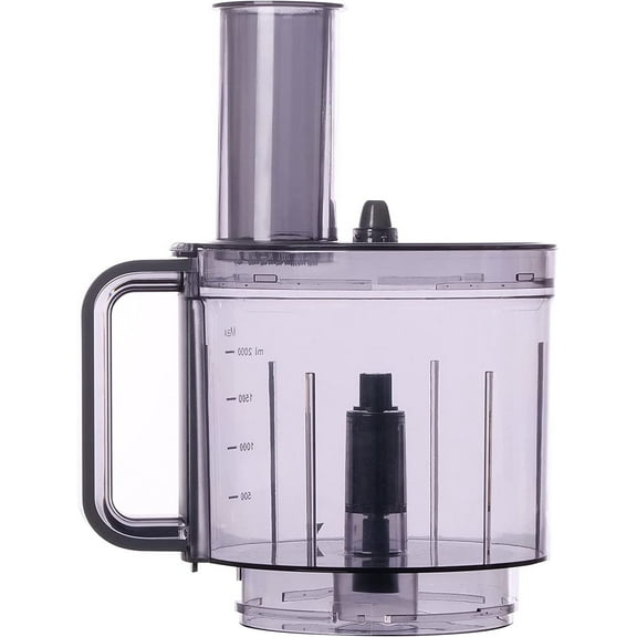 Food Processor Bowl, Cover and Pusher - Replacement Parts for NutriChef Multifunction Food Processor Model Number: NCFPG9 Gray