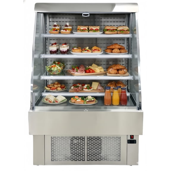 Cooler Depot  40" wide, 13.4 cu.ft Commercial Open Air Slope Merchandiser, ETL Certified.