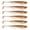 Brown 80mm, variant on 6pcs Rotate Tail Fishing Lures Wobbles Soft Lures Enhances Flexibility for Basses Trouts Catching