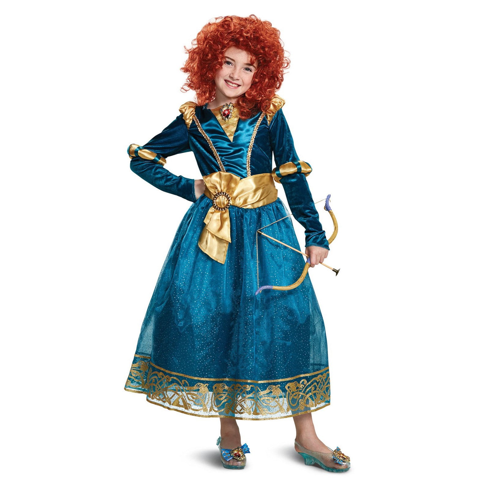 Brave Merida Adult Costume Once Upon A Time Season 5 Cosplay Long Dress Full Set