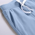 thumbnail image 6 of NAISIBABY Boys Active Shorts, Elastic Waist Cotton Pull-On with Pockets Kids Summer Casual Shorts Light Blue 7T, 6 of 7